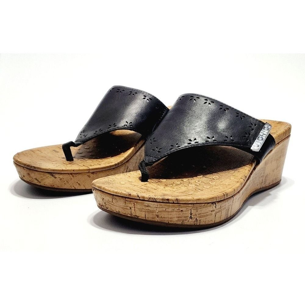 Vionic Women's Leather Platform Toe Post Sandals … - image 7